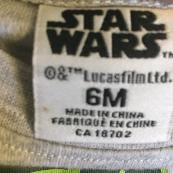 NWT Star Wars Baby Yoda 3pc short set size 6 months Great for Easter/baby shower - Picture 4 of 5